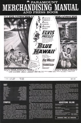 Paramount Merchandising Manual for Blue Hawaii