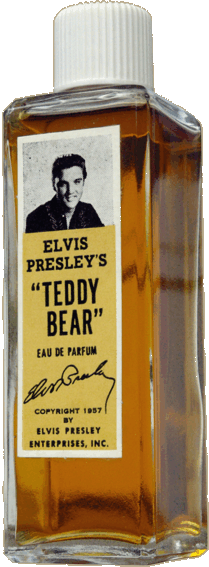 unopened bottle with Elvis Presley's Teddy Bear perfume