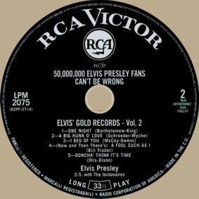 Elvis' Gold Records - Volume 2 - disc #2